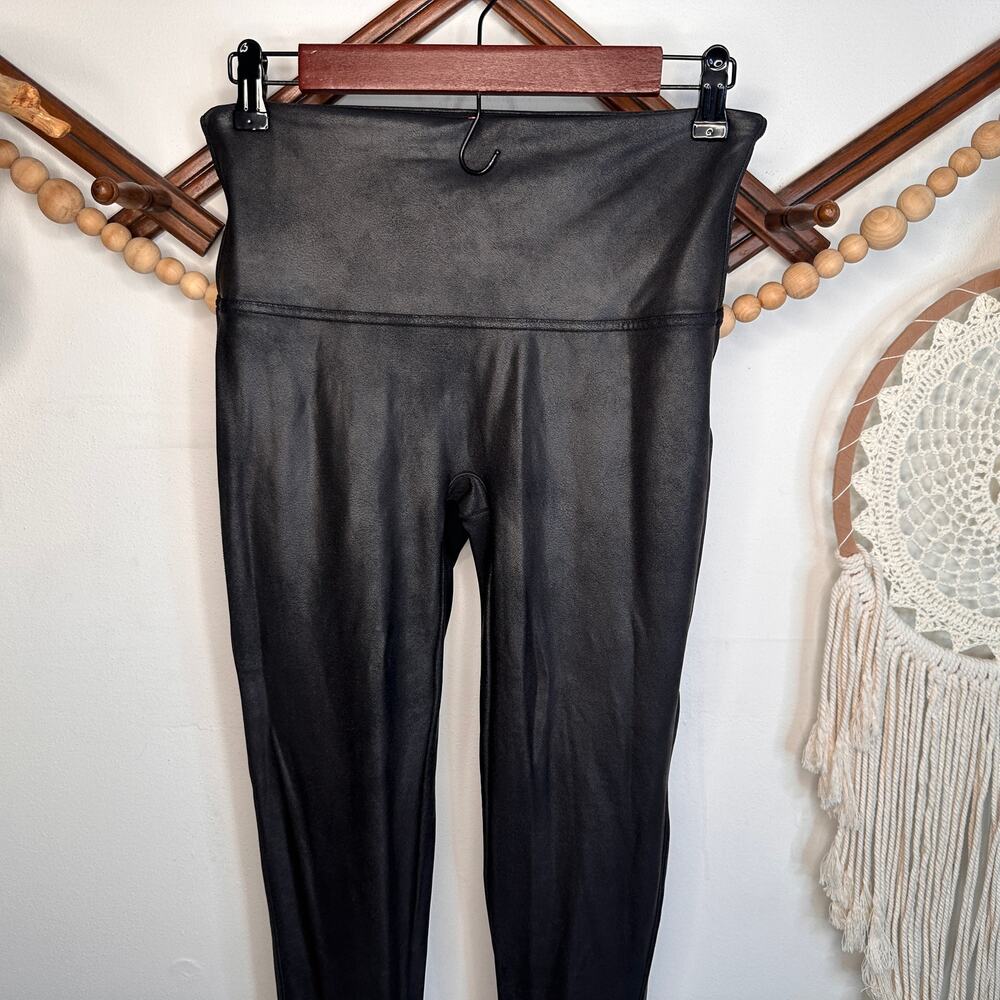 Spanx Faux Leather  Skinny Hi Waisted Leggings